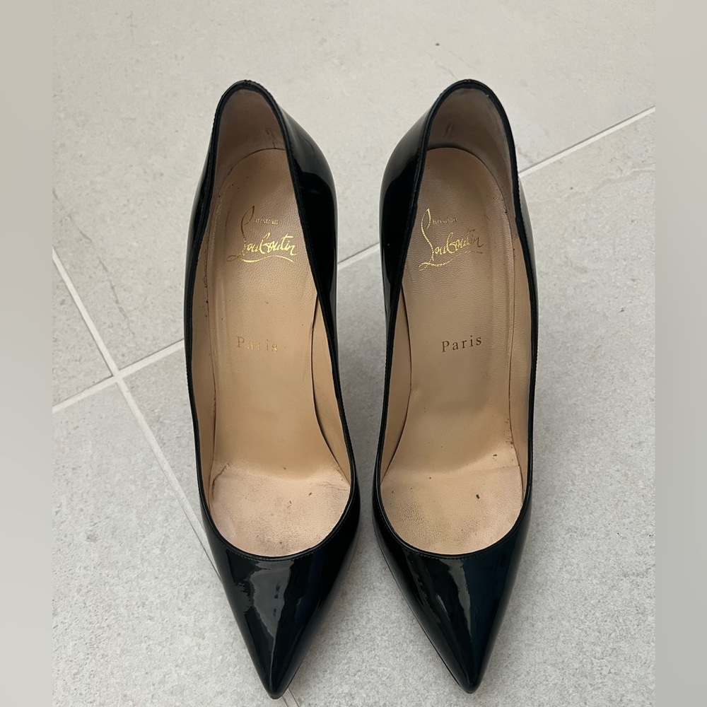 Christian Louboutin Glossy Black Heels